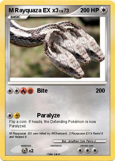 Pokemon M Rayquaza EX x3