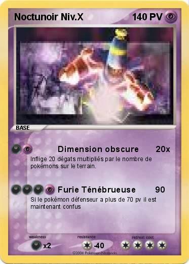 Pokemon Noctunoir Niv.X