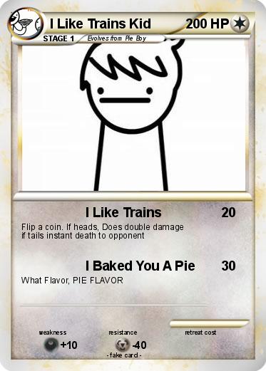 Pokemon I Like Trains Kid