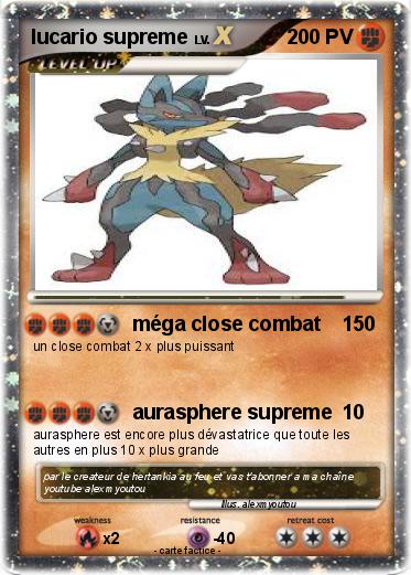 Pokemon lucario supreme