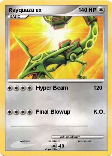 Pokémon Rayquaza ex 198 198 - Hyper Beam - My Pokemon Card