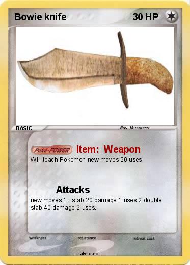 Pokemon Bowie knife