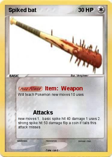 Pokemon Spiked bat