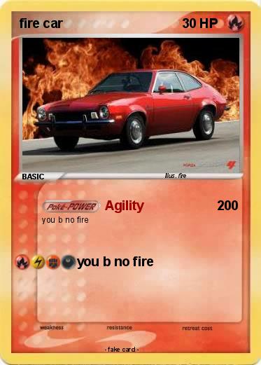 Pokemon fire car
