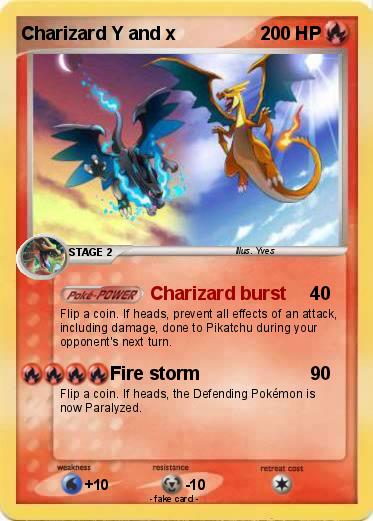 Pokemon Charizard Y and x