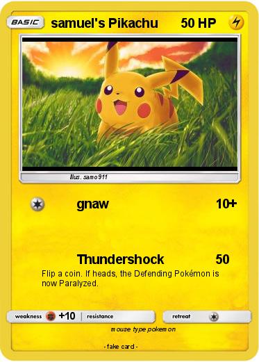 Pokemon samuel's Pikachu