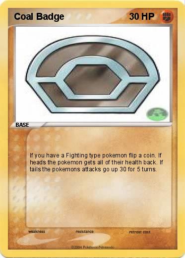 Pokemon Coal Badge 