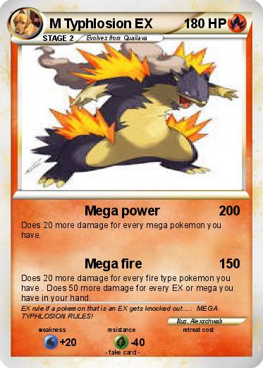 Pokemon M Typhlosion EX