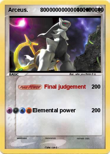 Pokemon Arceus.        800000000000000000000