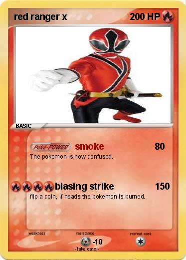 Pokemon red ranger x