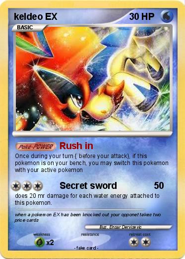 Pokemon keldeo EX