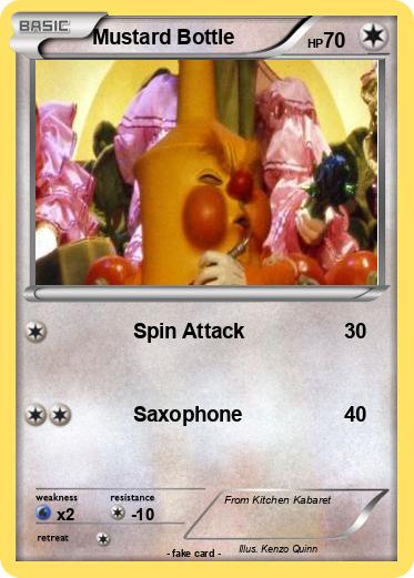 Pokemon Mustard Bottle