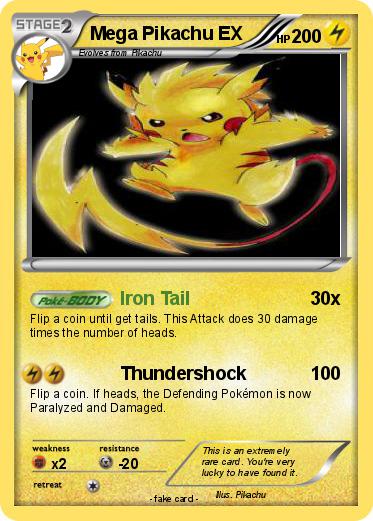 Pokemon Mega Pikachu EX