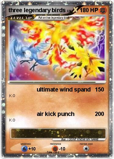 Pokemon three legendary birds