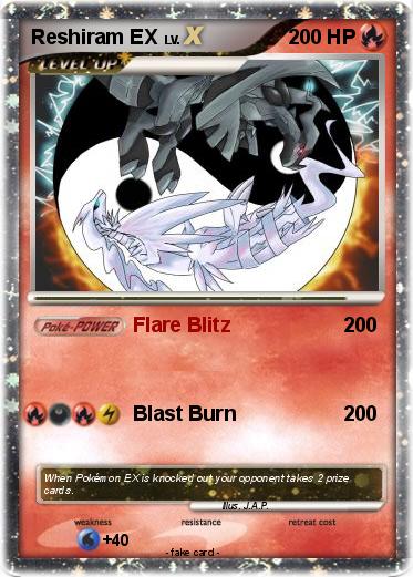 Pokemon Reshiram EX
