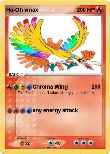Pokemon Ho-Oh vmax