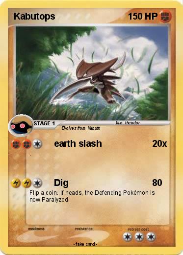 Pokemon Kabutops