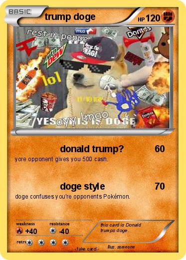 Pokemon trump doge