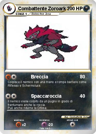 Pokemon Combattente Zoroark