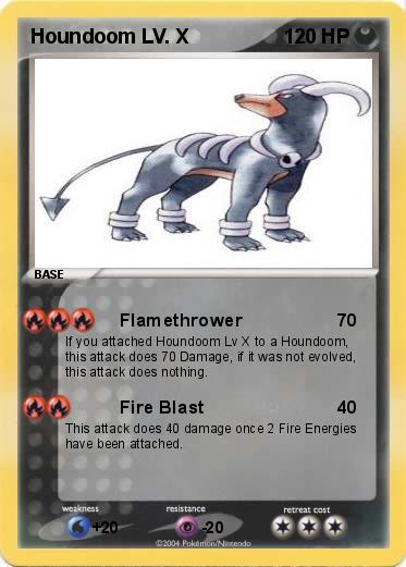 Pokemon Houndoom LV. X