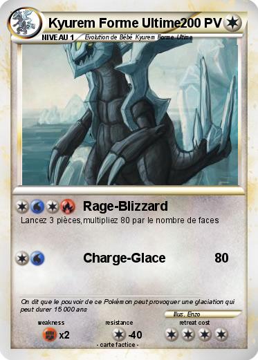 Pokemon Kyurem Forme Ultime
