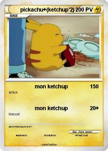 Pokemon pickachu+(ketchup'2)