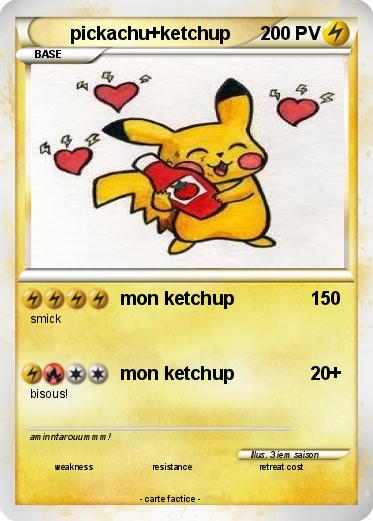 Pokemon pickachu+ketchup