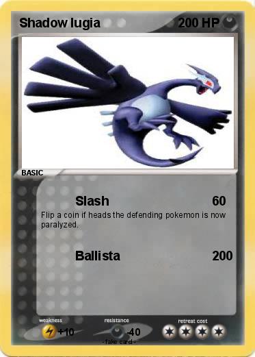 Pokemon Shadow lugia