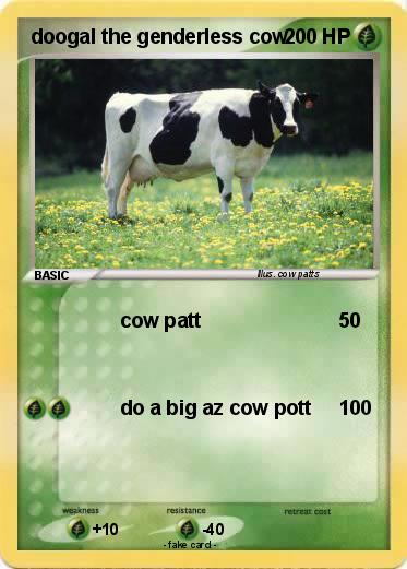 Pokemon doogal the genderless cow