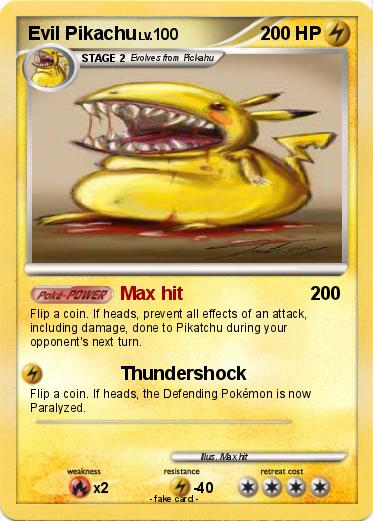 Pokemon Evil Pikachu