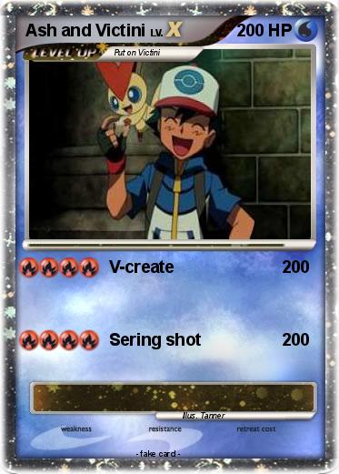 Pokemon Ash and Victini
