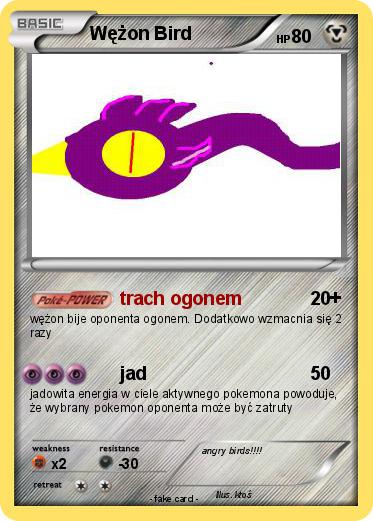 Pokemon Wężon Bird