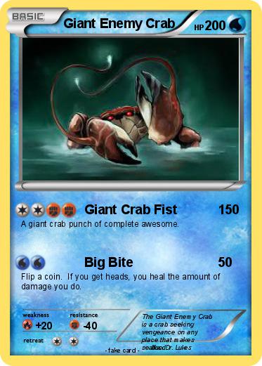 Pokemon Giant Enemy Crab