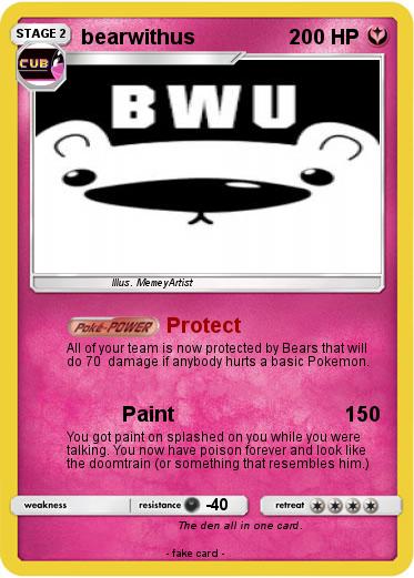 Pokemon bearwithus