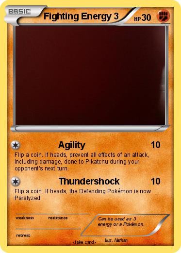 Pokemon Fighting Energy 3