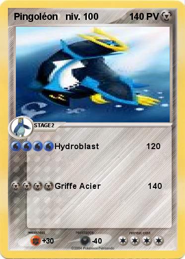 Pokemon Pingoléon   niv. 100