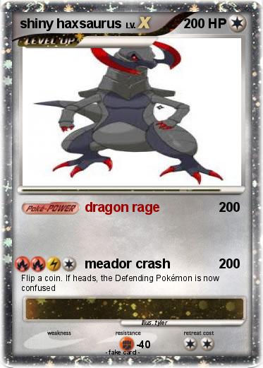 Pokemon shiny haxsaurus