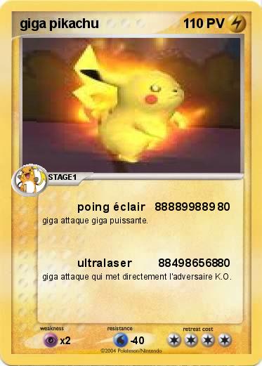 Pokemon giga pikachu