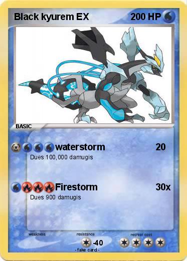 Pokemon Black kyurem EX