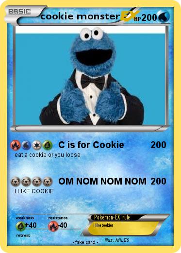 Pokemon cookie monster