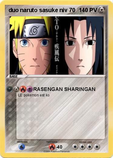Pokemon duo naruto sasuke niv 70
