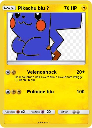 Pokemon Pikachu blu ?