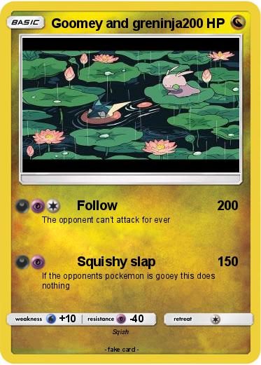 Pokemon Goomey and greninja