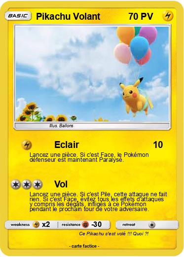 Pokemon Pikachu Volant