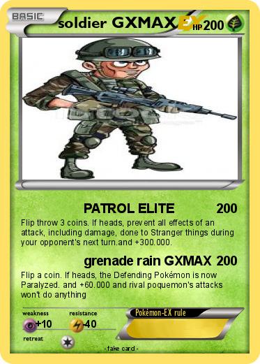 Pokemon soldier GXMAX