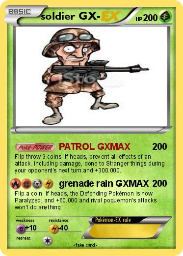 Pokemon soldier GX-
