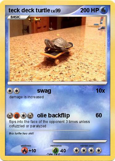 Pokemon teck deck turtle
