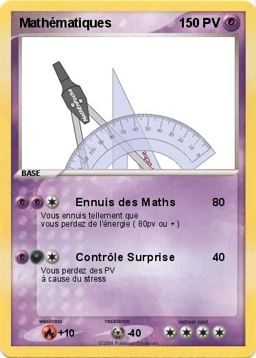 Pokemon Mathématiques