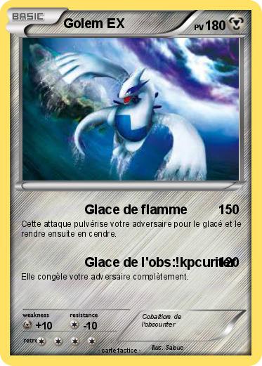 Pokemon Golem EX