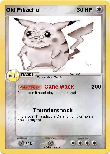 Pokemon Old Pikachu
